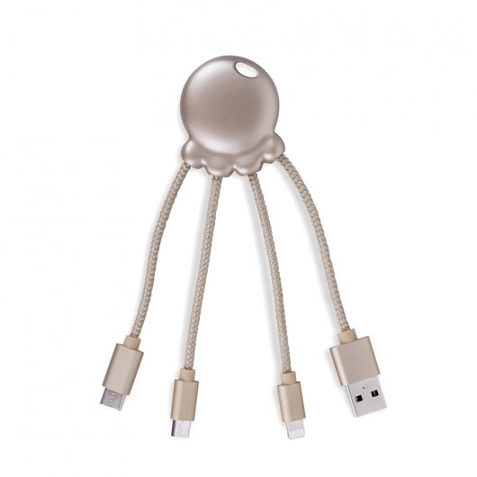 Xoopar Octopus Charging Cable Gold