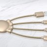Xoopar Octopus Charging Cable Gold